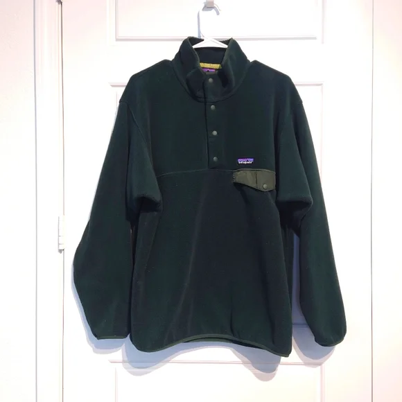 NWOT Patagonia Men's Synchilla Snap-T Northern Green - Picture 2 of 7